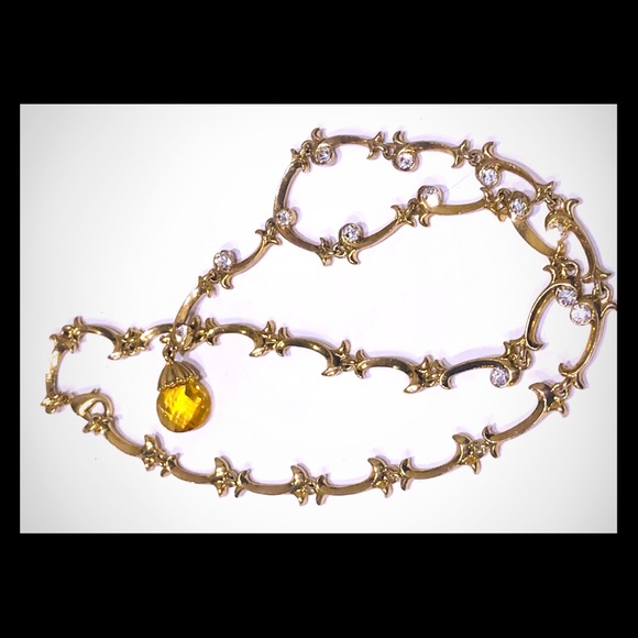 Jewelry - Gold rhinestone necklace Jewelry - Gold rhinestone necklace
